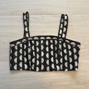 Three Graces London Polka Dot Crop Top NWT